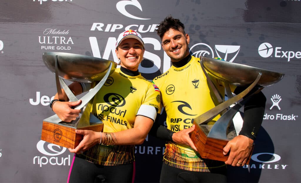 Gabriel Medina and Carissa Moore: The 2021 (WSL) World Champions of surfing