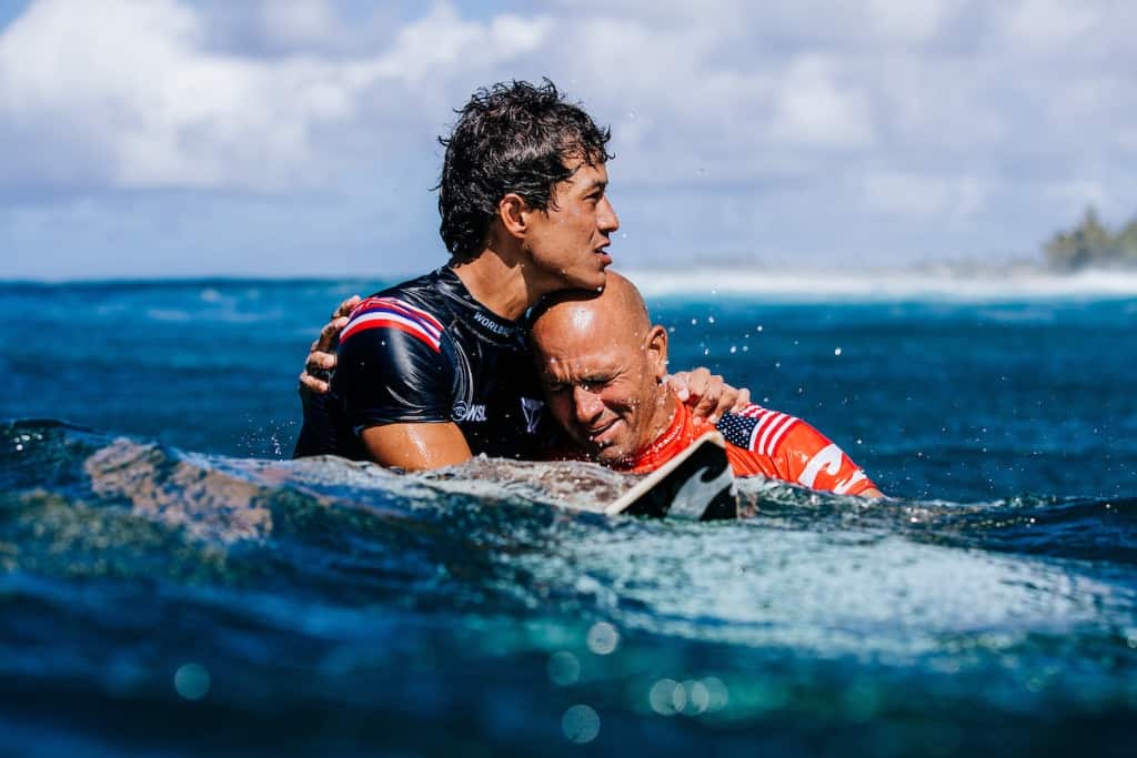 Kelly Slater and Seth Moniz - The Finalists At Pipeline Pro 2022