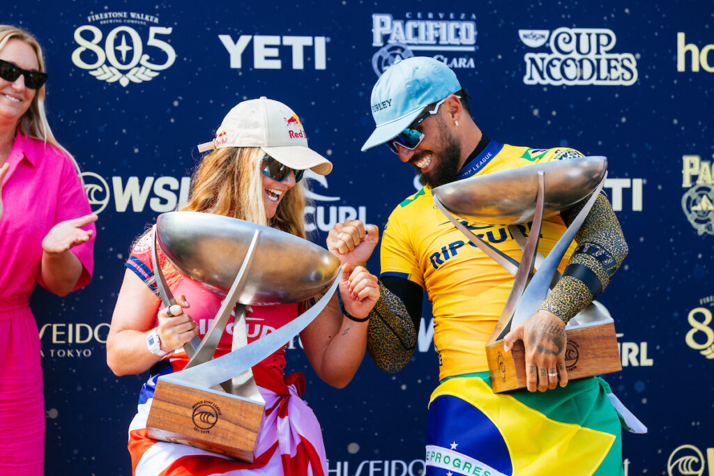 Filipe Toledo & Caroline Marks: 2023 Rip Curl WSL Finals