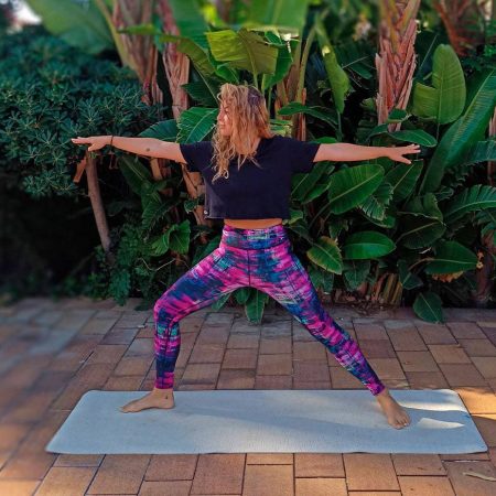 yoga warrior pose for surfers